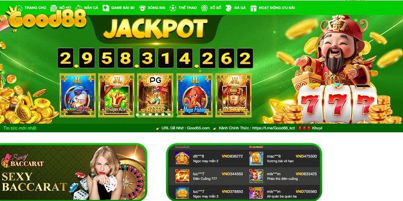 Giải trí kho game đa dạng với link Good88 uy tín, đầy đủ giấy phép